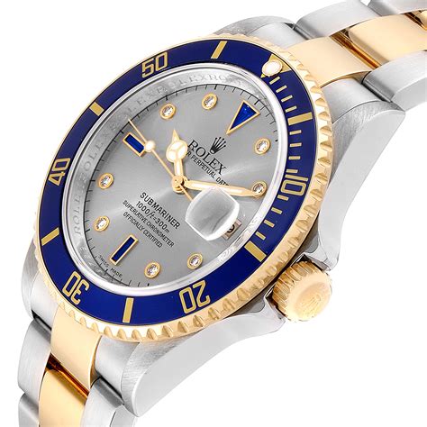 rolex submariner diamond and sapphire